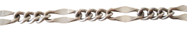FIGARO chain hammered step by step long link OVAL.
