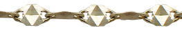 Cable with plate or long link hammered step by step type PYRAMID 3.