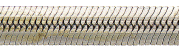 Compacted double curb hammered oval with flat center