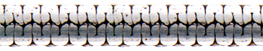 Crosswise compressed cable hammered half-round
