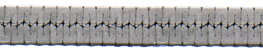 Crosswise compressed cable hammered FLAT