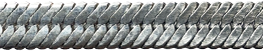 Compacted single curb hammered flat 
