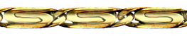 "S"-curb chain hammered Round
