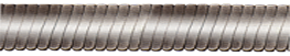 Compacted double curb hammered oval BOA type