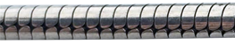 Compacted double curb hammered round SNAKE
